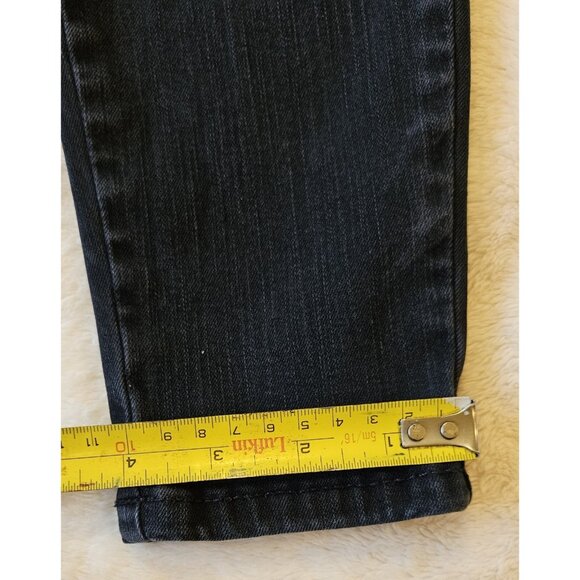 Guess Jeans Women Sz 25 Stretch Mid Rise Skinny Leg Black Y2K - Picture 16 of 16
